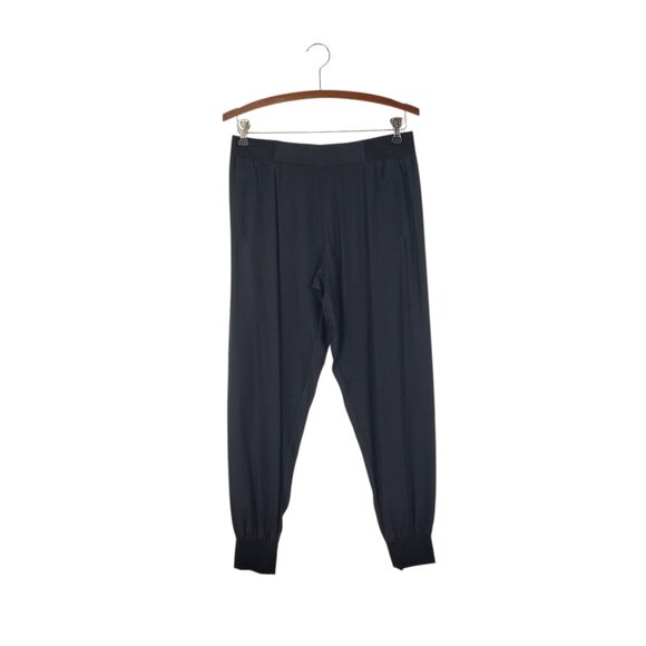 ATM Silk Joggers Black Pull On Pants AW9001-BD Lightweight Essential Size Small - Picture 1 of 9